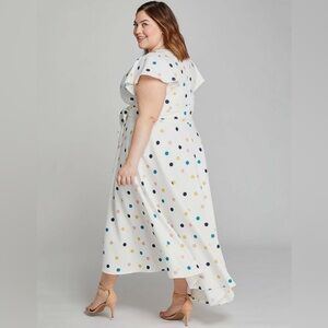 Lane Bryant - polka dot maxi dress - US 24